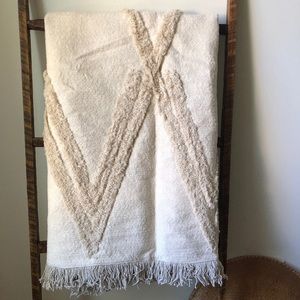 SOLD❗️Beni Ourain Throw Blanket with Fringes